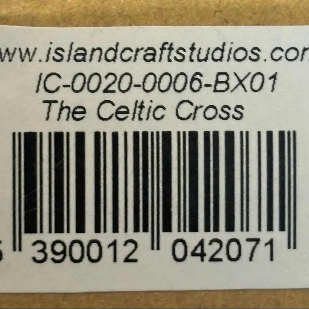 Islandcraft Hand-Carved Eternity Celtic Cross wallhanger from Galway‎